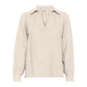 InWear Linneblus Haze Melange Beige, Dam