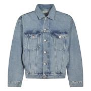 Agolde Stiliga Denim Jackor Kollektion Blue, Herr