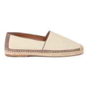 Brunello Cucinelli Italienska tyg espadriller med gummisula Beige, Her...