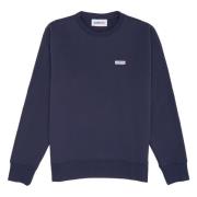 Autry Jersey Crewneck Sweatshirt med Logo Emblem Blue, Herr