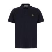 Stone Island Klassiskt Poloshirt för Män Blue, Herr