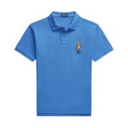 Polo Ralph Lauren Slim Fit Polo Bear Skjorta Blue, Herr