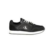 Calvin Klein Svart Polyester Sneaker Black, Herr