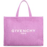 Givenchy Vävd tote-väska i raffia Pink, Dam