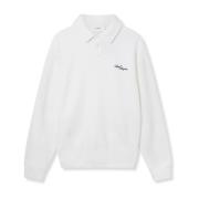 Axel Arigato Bae Polo Sweatshirt White, Herr