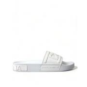 Dolce & Gabbana Elegant vita logoslides White, Dam