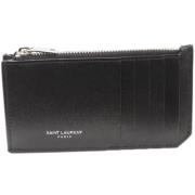 Yves Saint Laurent Vintage Pre-owned Laeder plnbcker Black, Dam