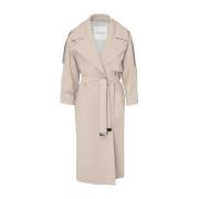 Max Mara Stilig Utrench Klänning Beige, Dam