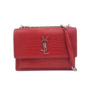 Saint Laurent Vintage Pre-owned Laeder axelremsvskor Red, Dam