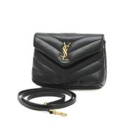 Saint Laurent Vintage Pre-owned Laeder axelremsvskor Black, Dam