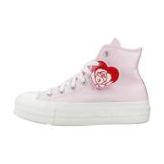 Converse Höjda Chuck Taylor All Star Sneakers Pink, Dam