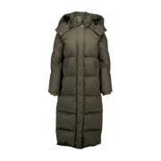 Woolrich Aurora Lång Vadderade Jackor Mörkgrön Green, Dam