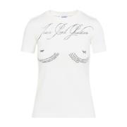 Jean Paul Gaultier Tryckt Bomull Baby T-shirt Tattoo White, Dam