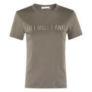 Helmut Lang Slim Logo T-shirt Green, Dam