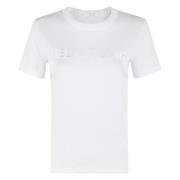 Helmut Lang Slim Logo Tee White, Dam