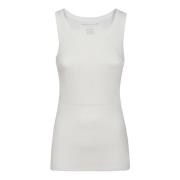 Majestic Filatures Slim Fit Tanktopp, Lätt & Mjuk White, Dam