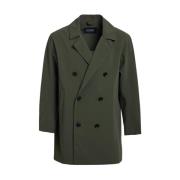 Stutterheim Klassisk Dubbelknäppt Regnrock Green, Herr