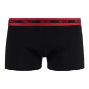 Hugo Boss Set med tre boxershorts med logoband Black, Herr