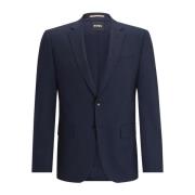 Hugo Boss Slim Fit Yllejacka i Blå Blue, Herr