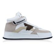 Dsquared2 Höga Top Herr Sneakers med Kardborreband Multicolor, Herr