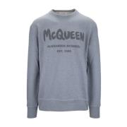 Alexander McQueen Herr Pullover Tröja Gray, Herr