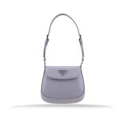 Prada Borstad läderhandväska magnetknapp Purple, Dam