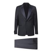 Lardini Modern Tuxedo Jacka med Peak Revers Blue, Herr