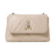 Patrizia Pepe Fly Padded Väska Art. 8B0195L006 Beige, Dam