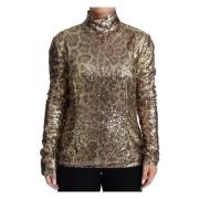 Dolce & Gabbana Long Sleeve Tops Yellow, Dam