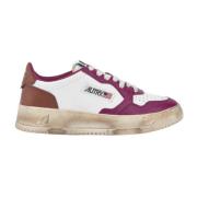 Autry Sneakers med bruna detaljer White, Dam