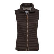 Camel Active Svart Vest 360250 Stilfull Lättvikt Brown, Dam