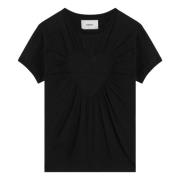 Coperni Kortärmad Rundhalsad T-shirt Black, Dam