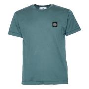 Stone Island Mossgrön Jersey T-shirt Blue, Herr