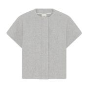 Heartmade Elegant Off-White Väst med Raffinerade Sömmar Gray, Dam