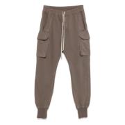 Rick Owens Cargo Byxor med Elastisk Dragsko i Midjan Gray, Herr