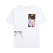 Dries Van Noten Vit Grafiskt Tryck Crew Neck T-shirt White, Herr