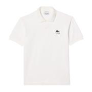 Lacoste Vit textil herr polo skjorta White, Herr