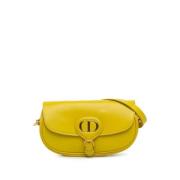 Dior Vintage Pre-owned Laeder axelremsvskor Yellow, Dam