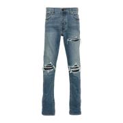 Amiri Blå Skinny Jeans med Distressed Finish Blue, Herr