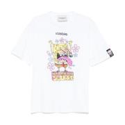 Iceberg Vit Crew Neck Broderad T-shirt White, Herr