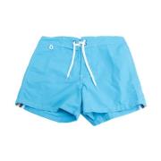 Sundek Herr badshorts med kardborrknäppning Blue, Herr