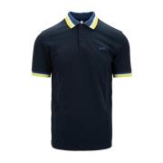 Sun68 Herr Button Polo Skjorta Blue, Herr