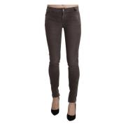 Ermanno Scervino Brun Low Waist Skinny Jeans Brown, Dam