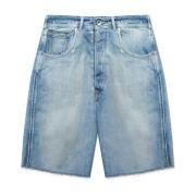 Maison Margiela Denim shorts Blue, Herr