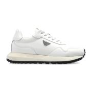 Emporio Armani Sneakers med logotyp Beige, Dam