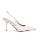 Kazar Off white pumps på en smal stilett med en fyrkantig klack White,...