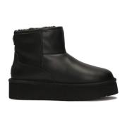 Kazar Ullfodrade lädersnöboots Black, Dam