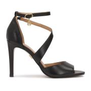 Kazar Höga stilettosandaler med en korsrem Black, Dam