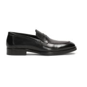 Kazar Herr loafers i slätt kornläder Black, Herr