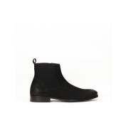 Kazar Svarta Chelsea-boots med elastiska insatser Black, Herr